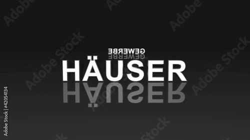 Text Rotation - Wohnungen Häuser Grundstücke Gewerbe Schwarz 1