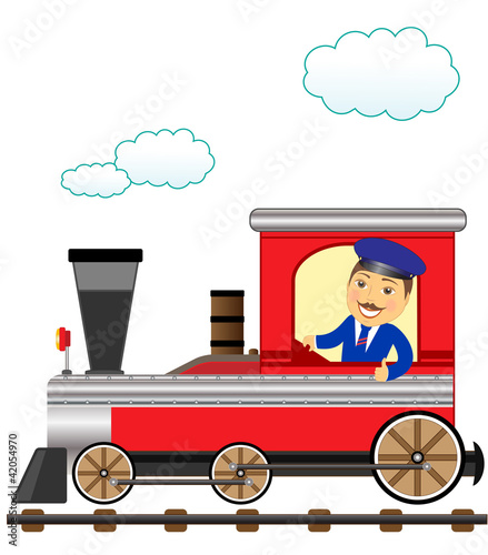 train with smile conductor thumb up