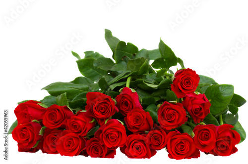 bouquet of red roses