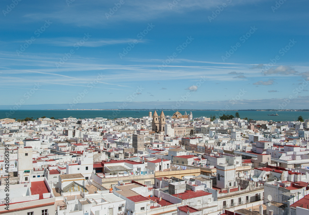 Panorama of Cadiz, Spain
