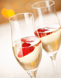 Strawberry and champagne