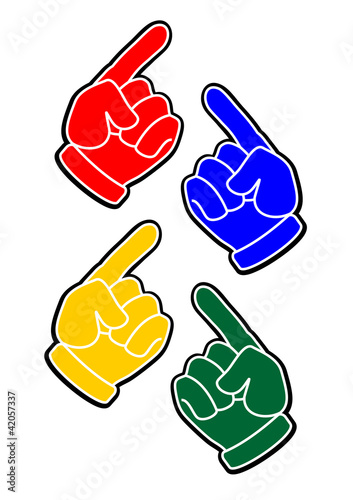 Color hands icon