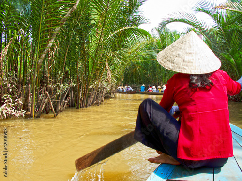 Paddling on the Mekong