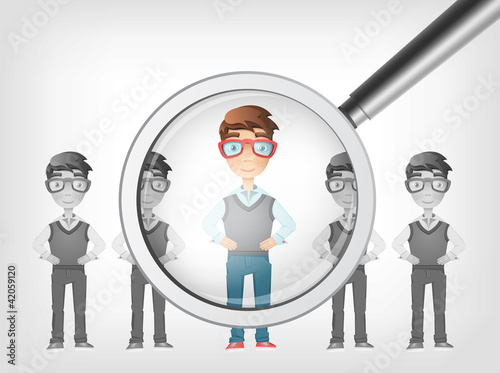 Find Human. Vector EPS 10.