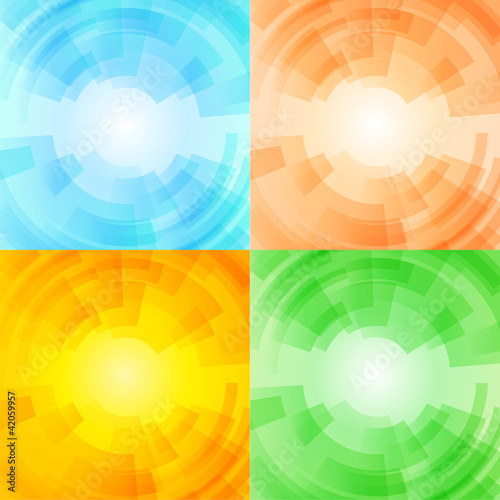 Set of season backgrounds, eps10 vector