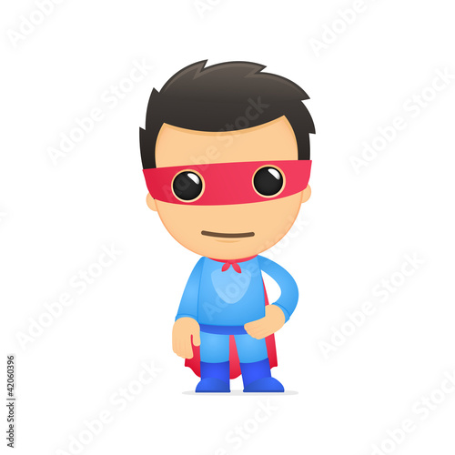 funny cartoon superhero