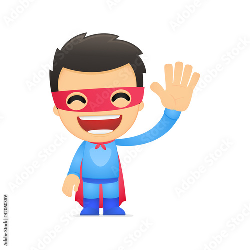 funny cartoon superhero