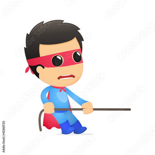 funny cartoon superhero