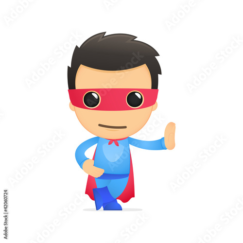 funny cartoon superhero