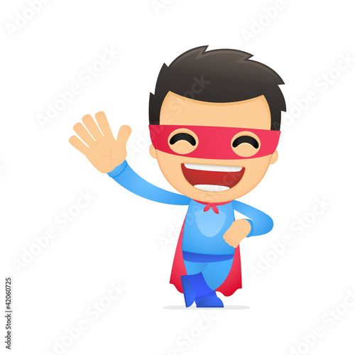 funny cartoon superhero