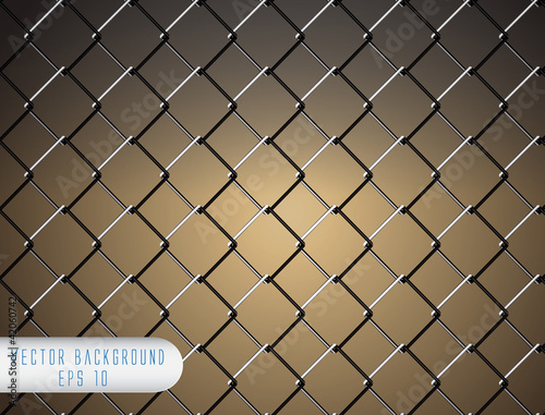 Chain Fence. Vector