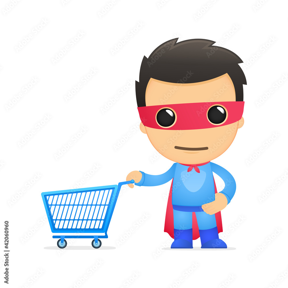 funny cartoon superhero