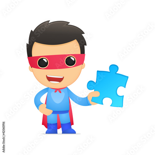 funny cartoon superhero