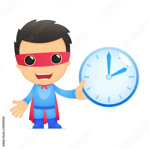funny cartoon superhero
