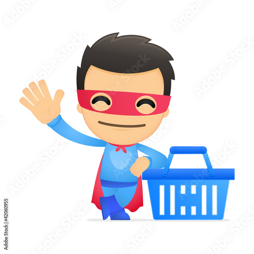 funny cartoon superhero