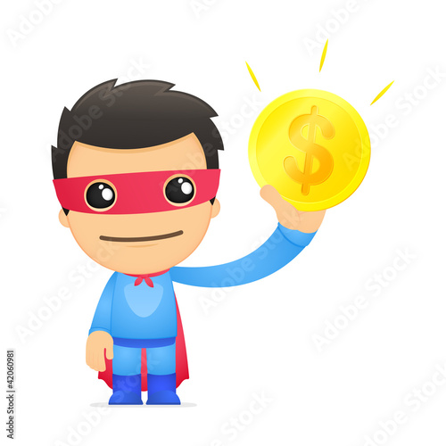 funny cartoon superhero