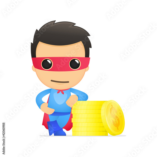 funny cartoon superhero
