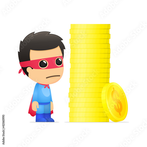 funny cartoon superhero