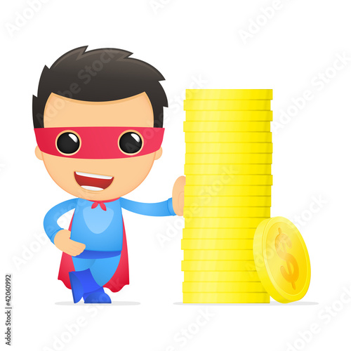funny cartoon superhero