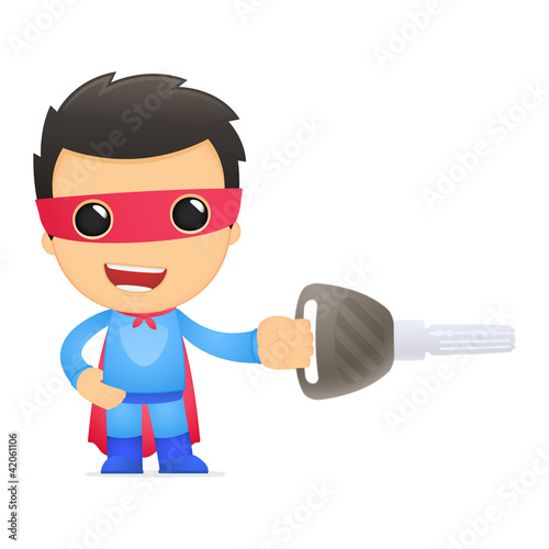 funny cartoon superhero