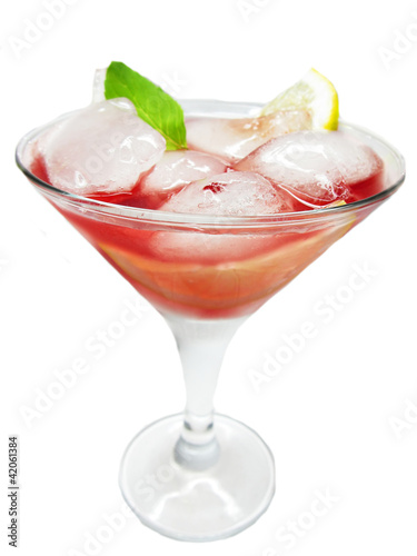 alcohol punch cocktail drinks with cherry photo