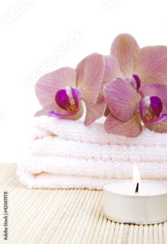 Orchid on Towel