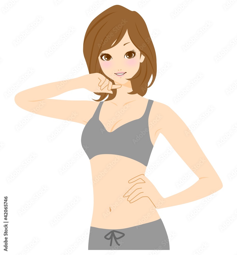 フィットネス 女性 イラスト Stock イラスト Adobe Stock