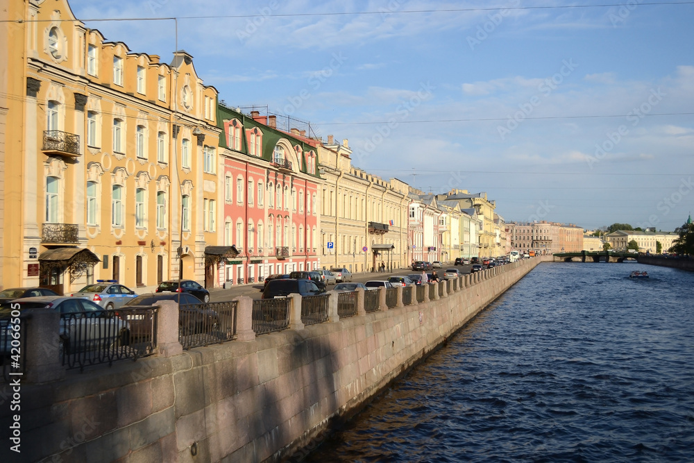 Fontanka canal in Saint-Petersburg