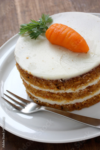 homemade carrot cake photo