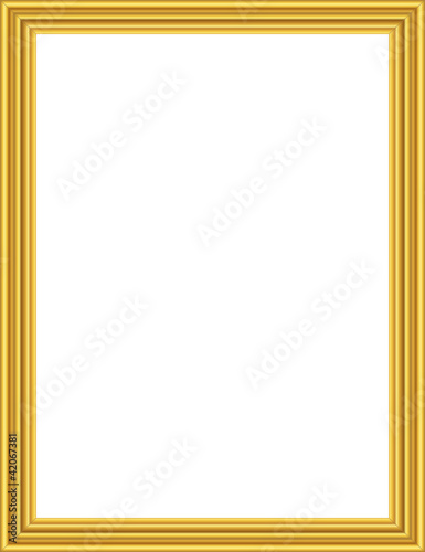 Wooden gilt framework. Picture frame.