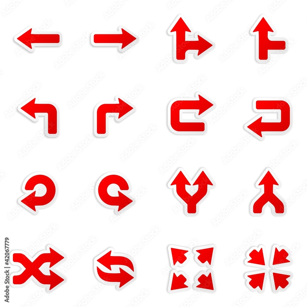 sticker arrow icons - vector design elements sticker arrow icons - vector design elements