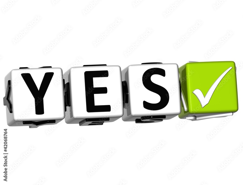 3D Yes Button Click Here Block Text 3D Yes Button Click Here Block Text