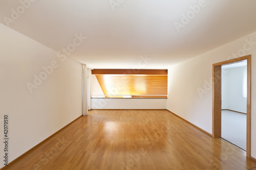 interior house  empty room with wooden floor