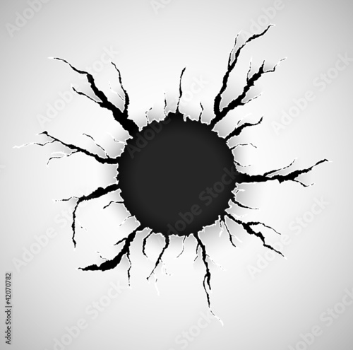 Hole in paper