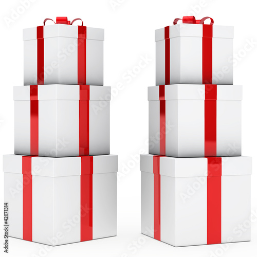 christmas gift stack