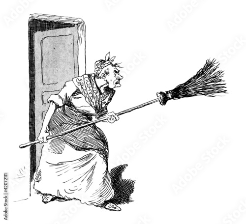 Принти на полотні Humour : Witch - Hexe - Sorcière