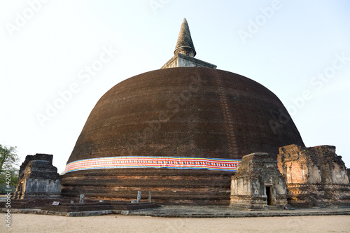 The Rankot Vihara or the Golden Pinnacle Dagoba in Polonnaruwa, photo