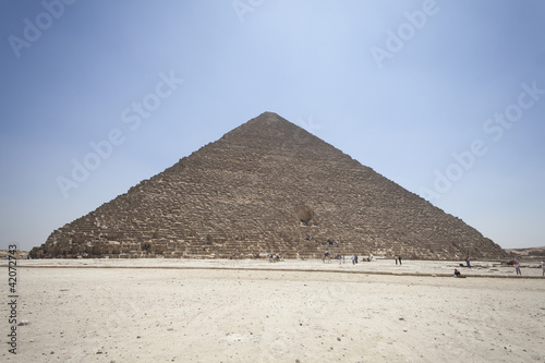 Unusual View Of The Pyramids Of Cairo Egypy