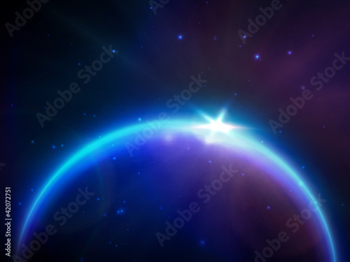 globe in space
