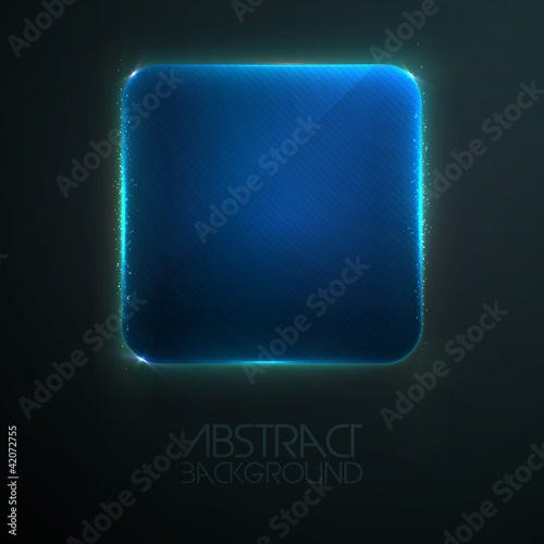 Glass frame ad abstract background