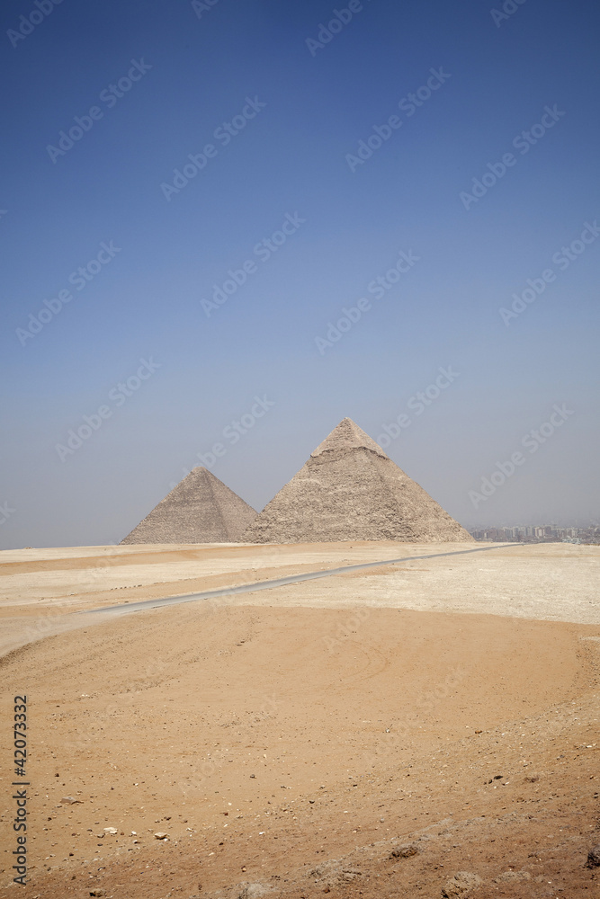 Unusual View Of The Pyramids Of Cairo Egypy Unusual View Of The Pyramids Of Cairo Egypy