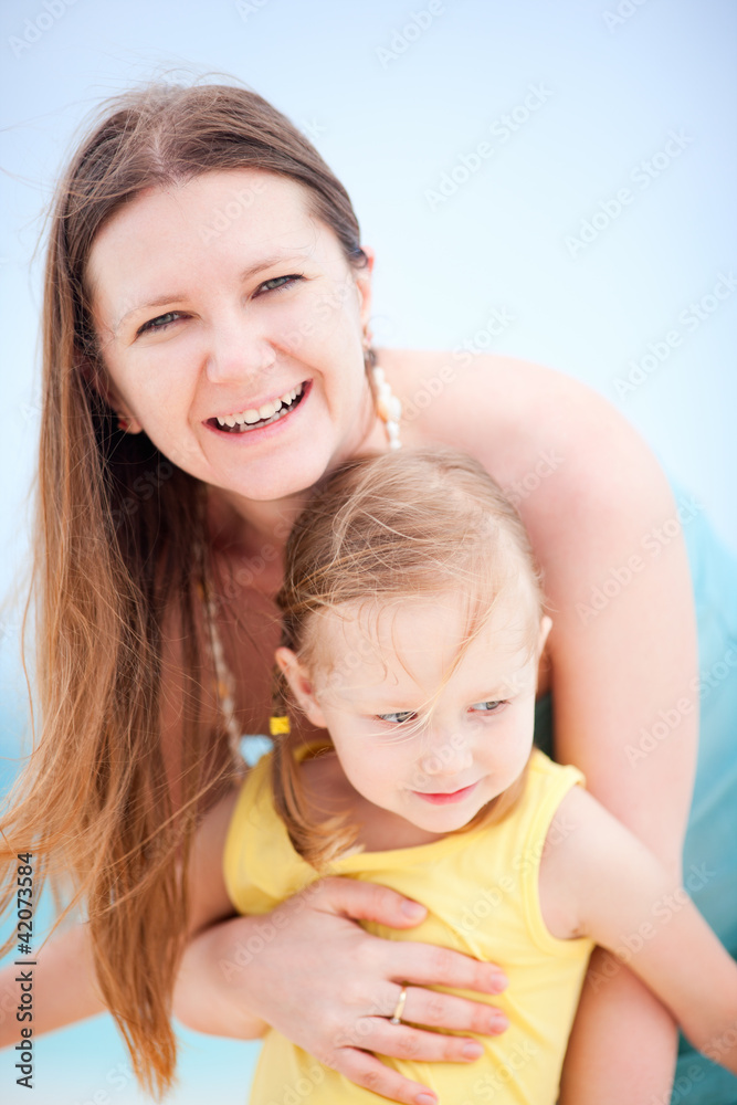 Mother and daughter on vacation Mother and daughter on vacation