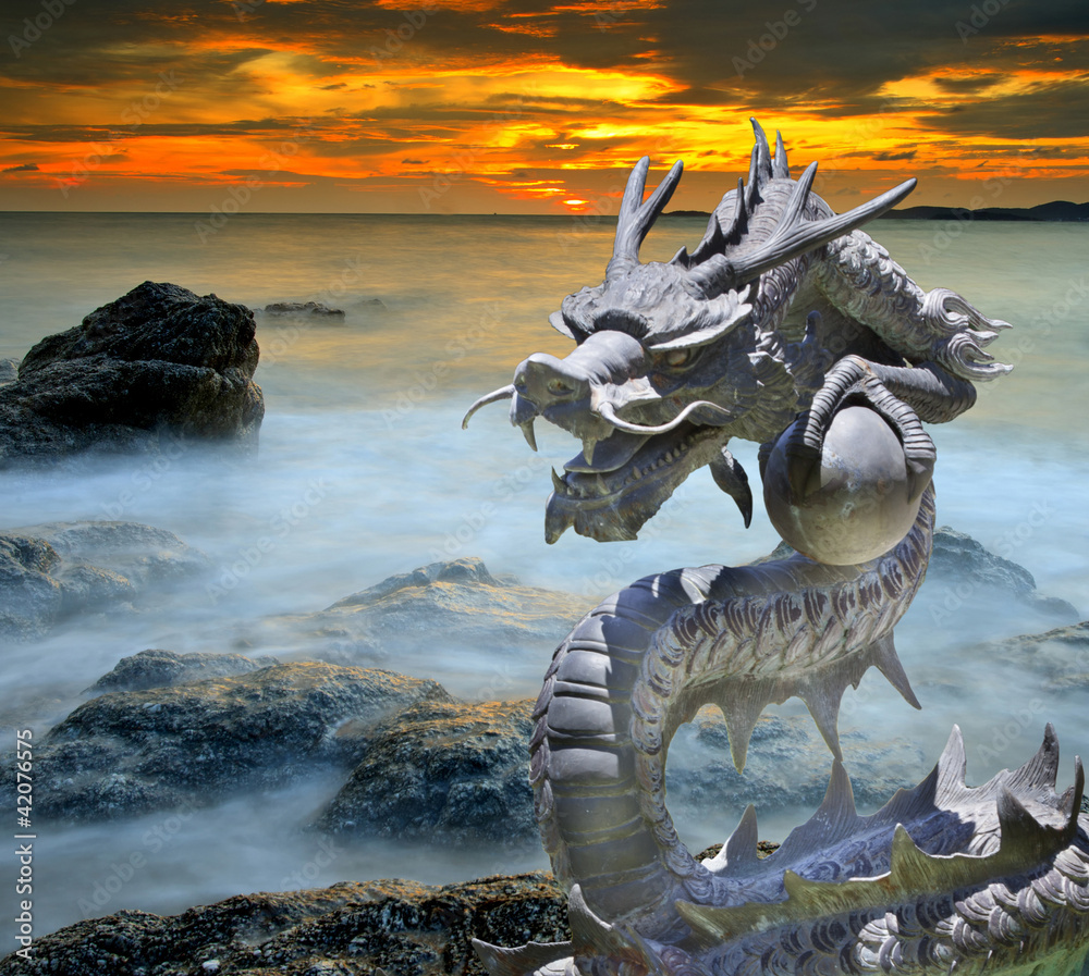 Cast iron dragon