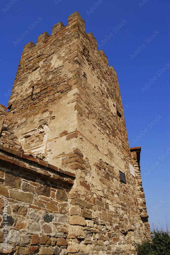Sudak Genoa fortress wall