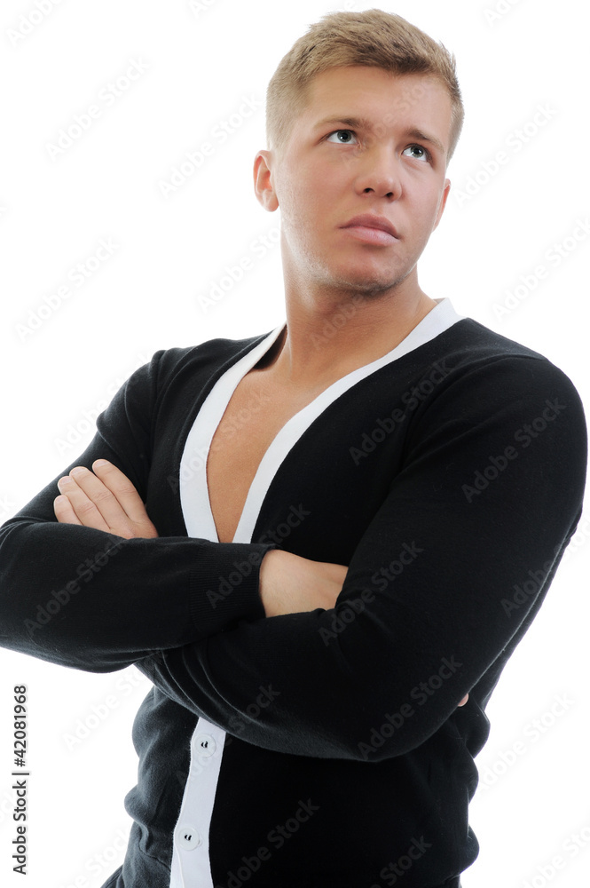 Portrait of a handsome young man