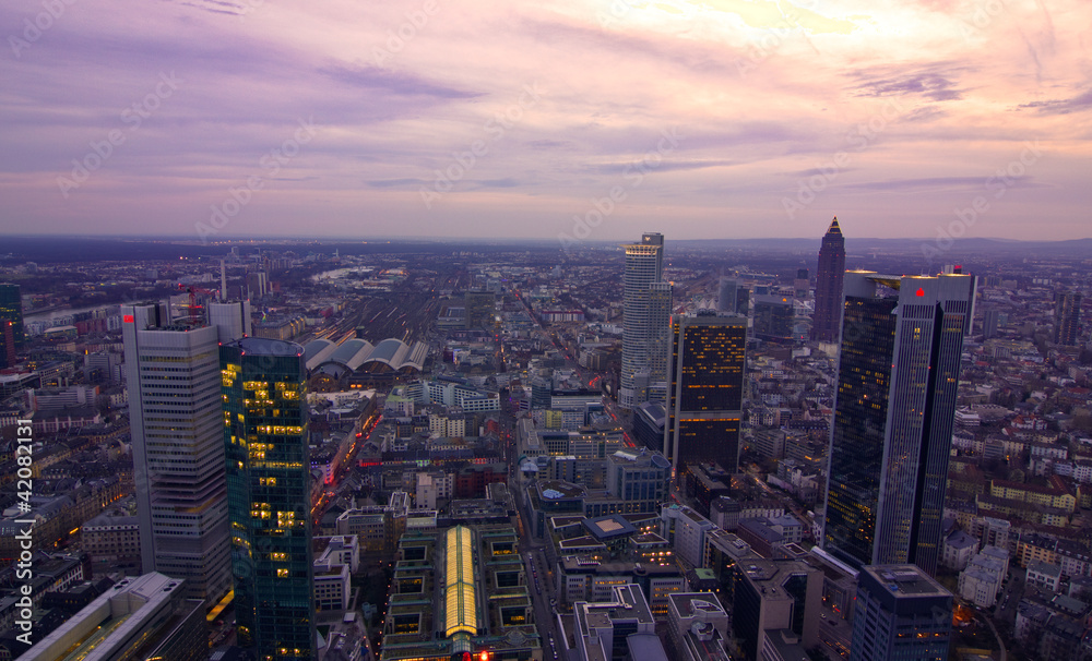 Frankfurt bei Sonnenuntergang Frankfurt bei Sonnenuntergang