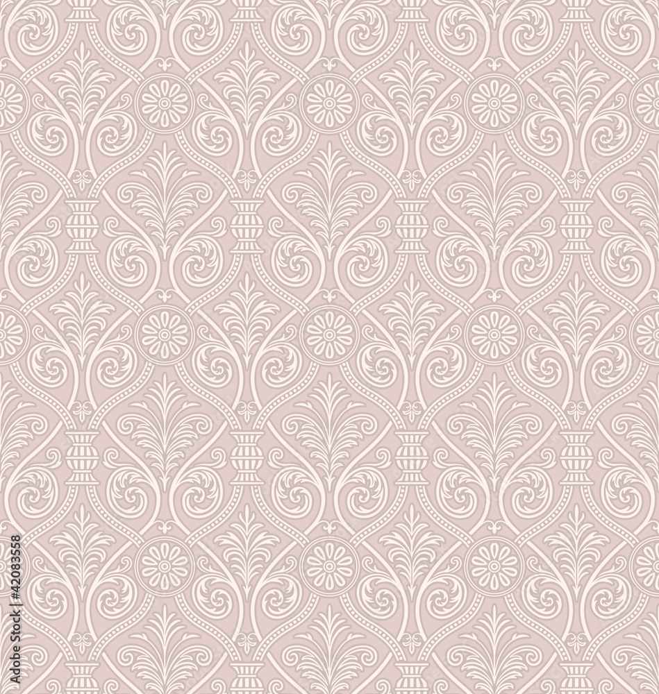 Seamless Gothic Damask Pattern Seamless Gothic Damask Pattern