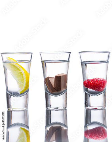 Flavoured vodka shots