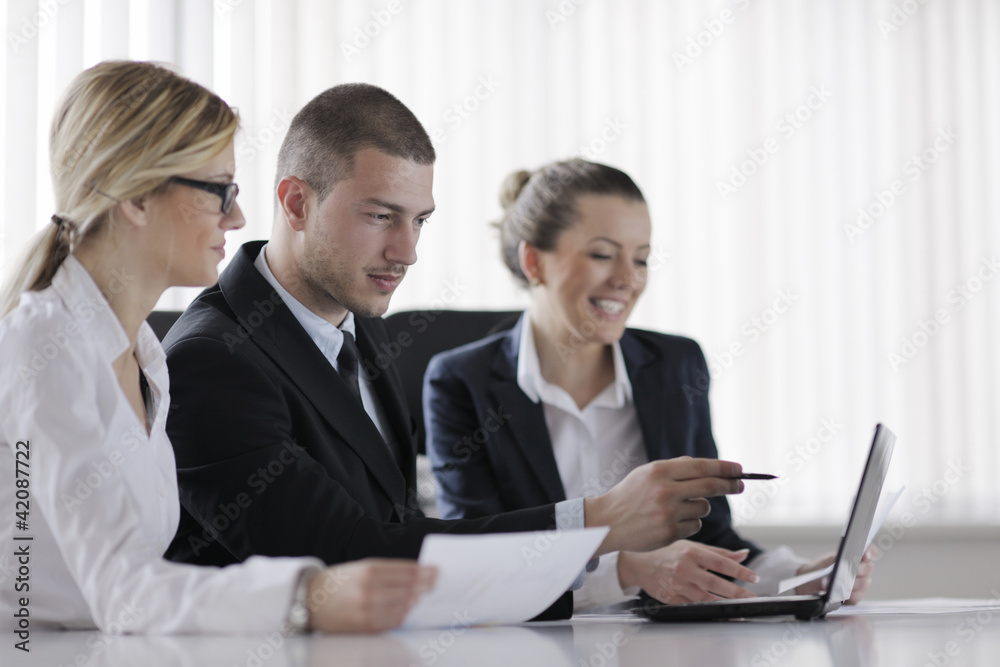 business people in a meeting at office business people in a meeting at office