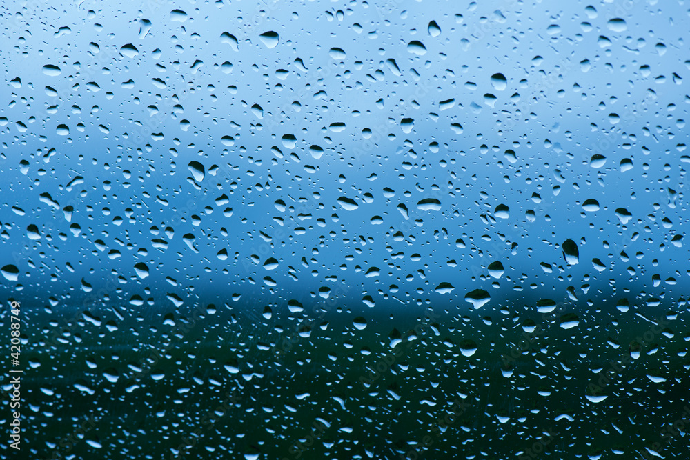 water drops on window glass water drops on window glass